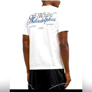 Off-White Philadelphia White and Blue Graphic T-shirt size medium new